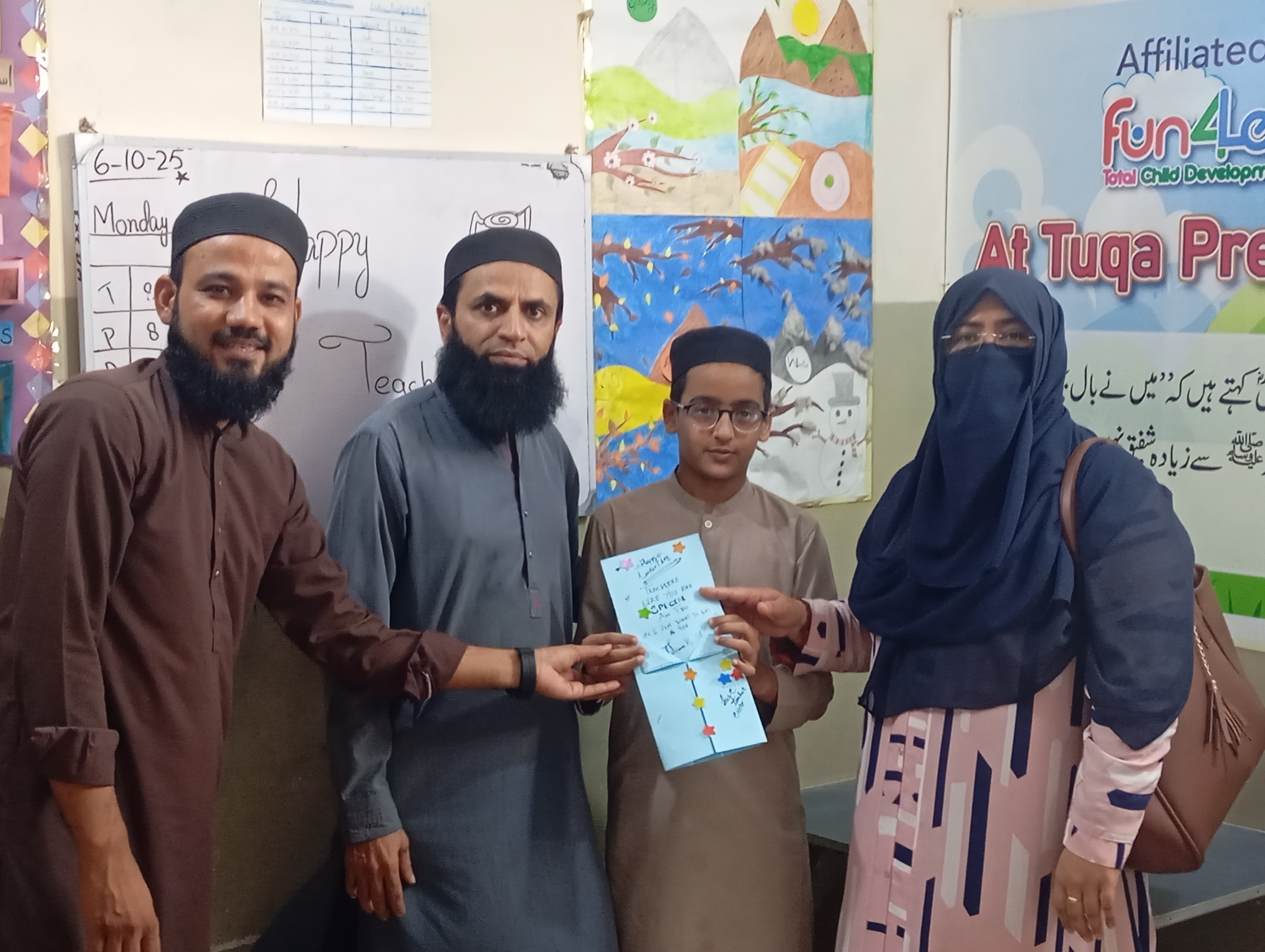 Teacher’s Day Celebration – At Tuqa Academy & Malir Public School (in Collaboration with Yaqeen Welfare Foundation) image